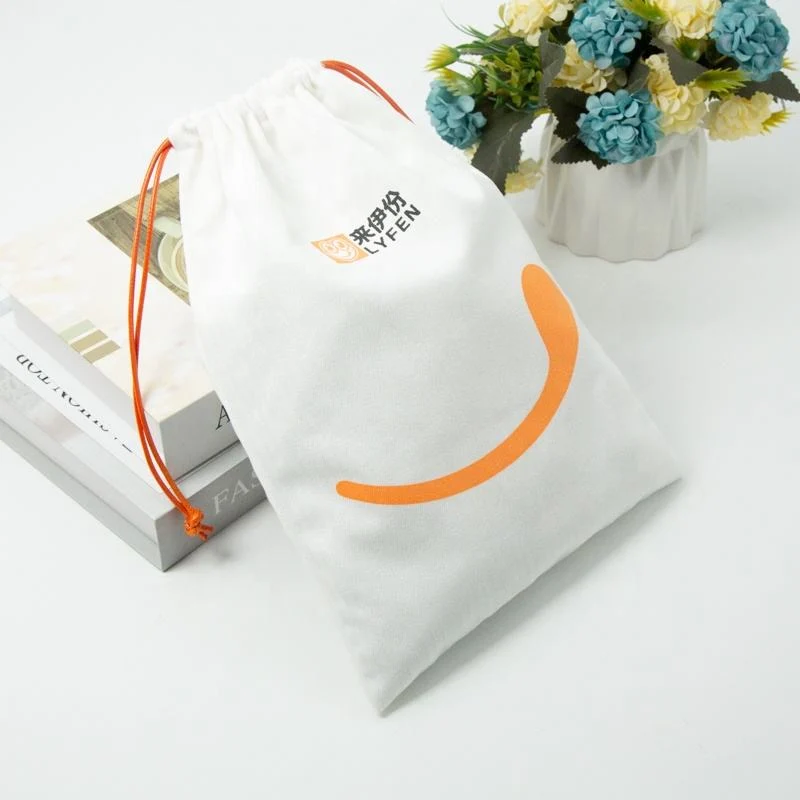 Textured Fabric Drawstring Pouch — image 2