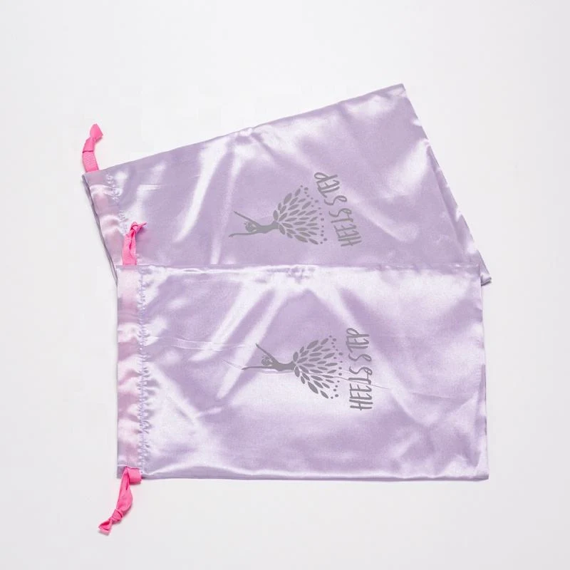 White Satin Drawstring Pouch — image 6