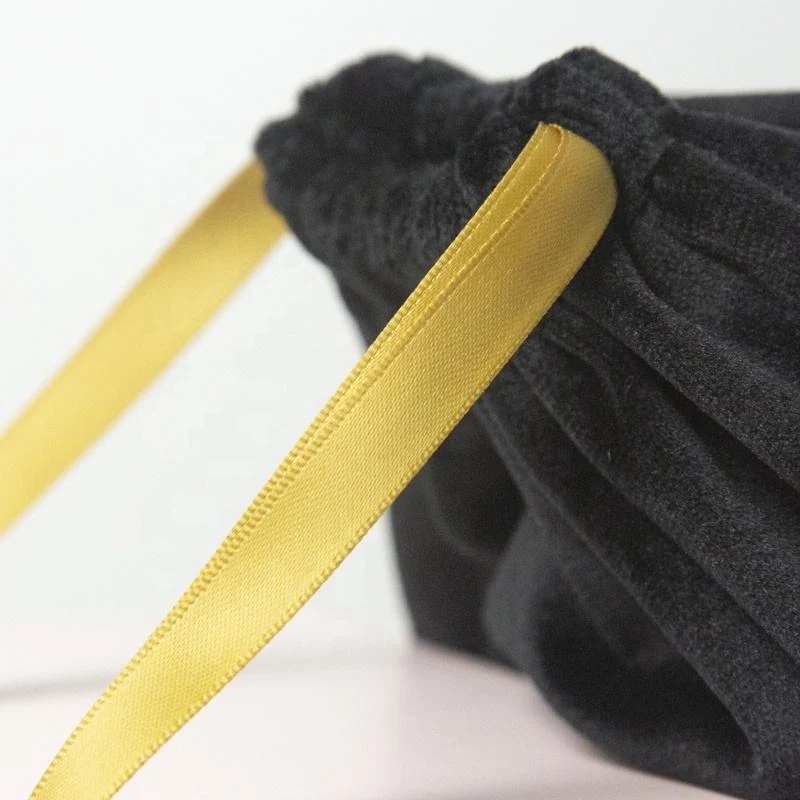 Black Velvet Drawstring Pouch — image 6