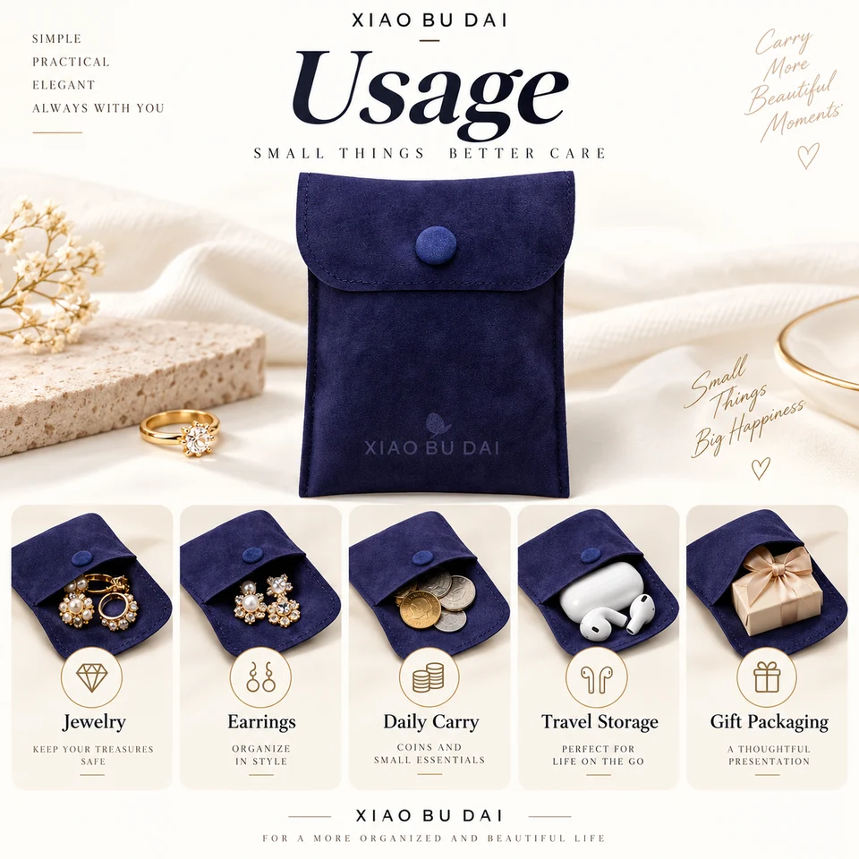 Lavender Microfiber Earring Pouch — image 2