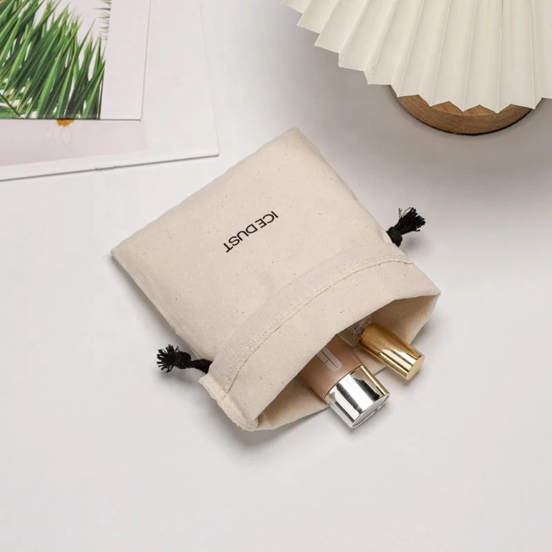 Textured Fabric Drawstring Pouch — image 5