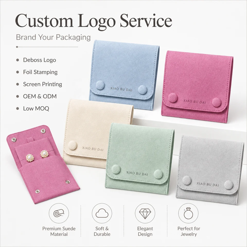 Cream Microfiber Envelope Pouch — image 2