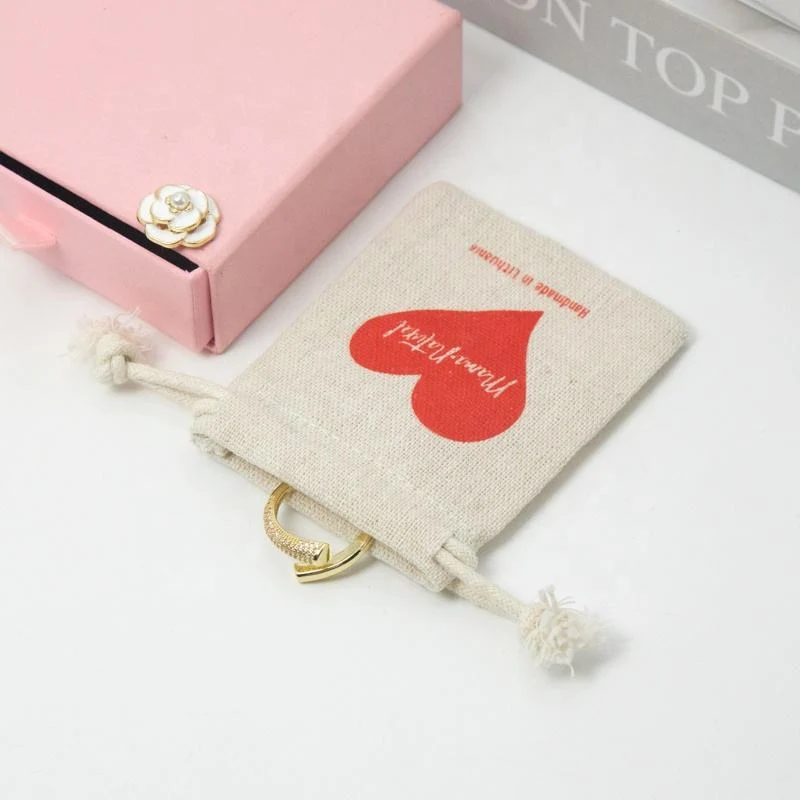 Textured Fabric Drawstring Pouch — image 4