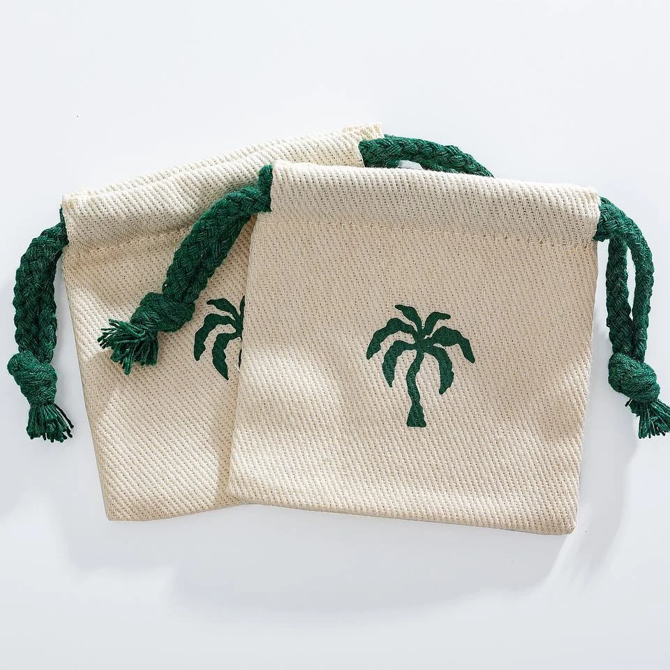 Lavender Cotton Drawstring Pouch — image 3