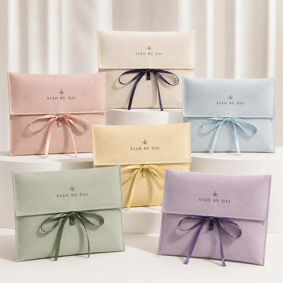Purple Fabric Envelope Pouch — image 4