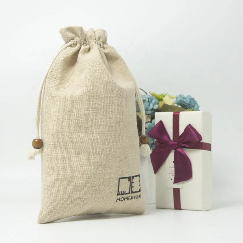 Textured Fabric Drawstring Pouch — image 2