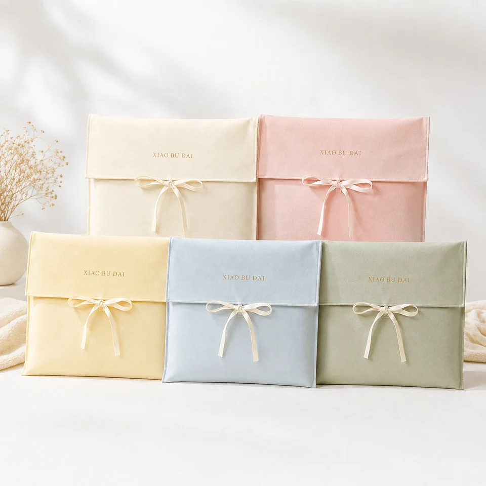 Textured Fabric Envelope Pouch — image 3