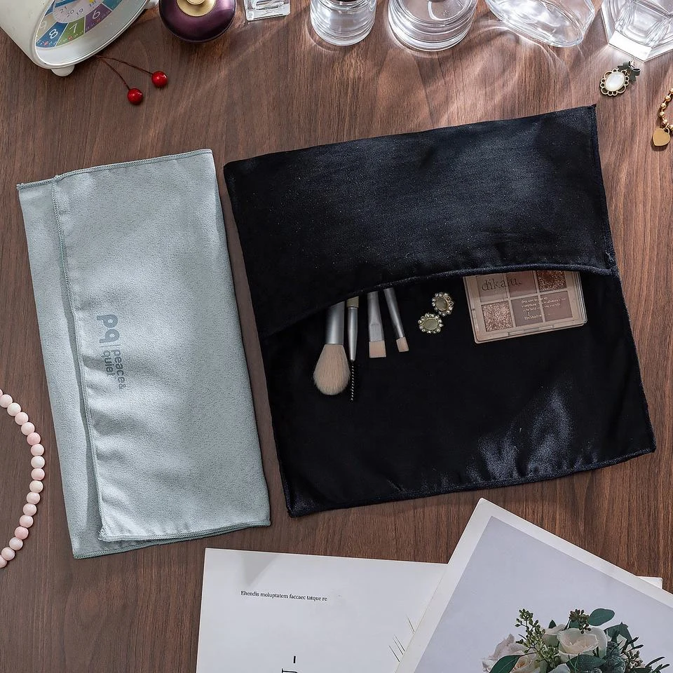 Black Fabric Envelope Pouch — image 3