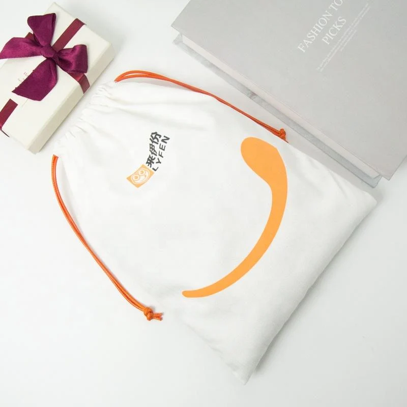 Textured Fabric Drawstring Pouch — image 3