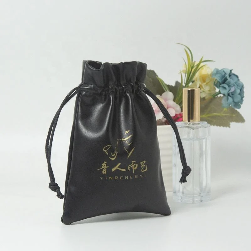 Leather-Look Drawstring Pouch — image 2