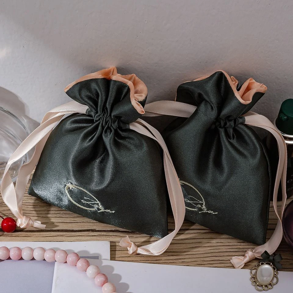Satin Drawstring Pouch — image 3