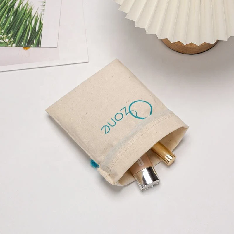 Textured Fabric Drawstring Pouch — image 5