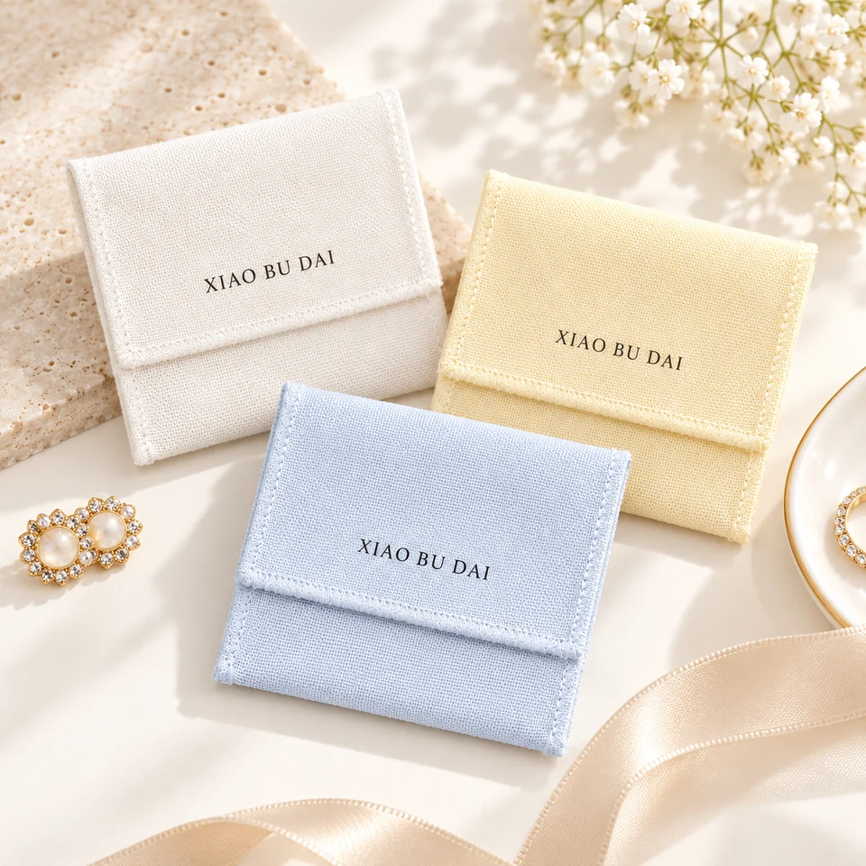 Pink Fabric Envelope Pouch — image 4