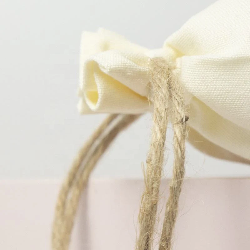 Textured Fabric Drawstring Pouch — image 6