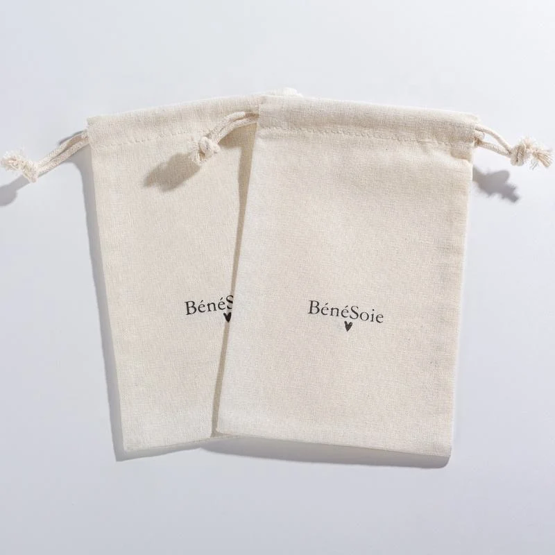 Textured Fabric Drawstring Pouch — image 5