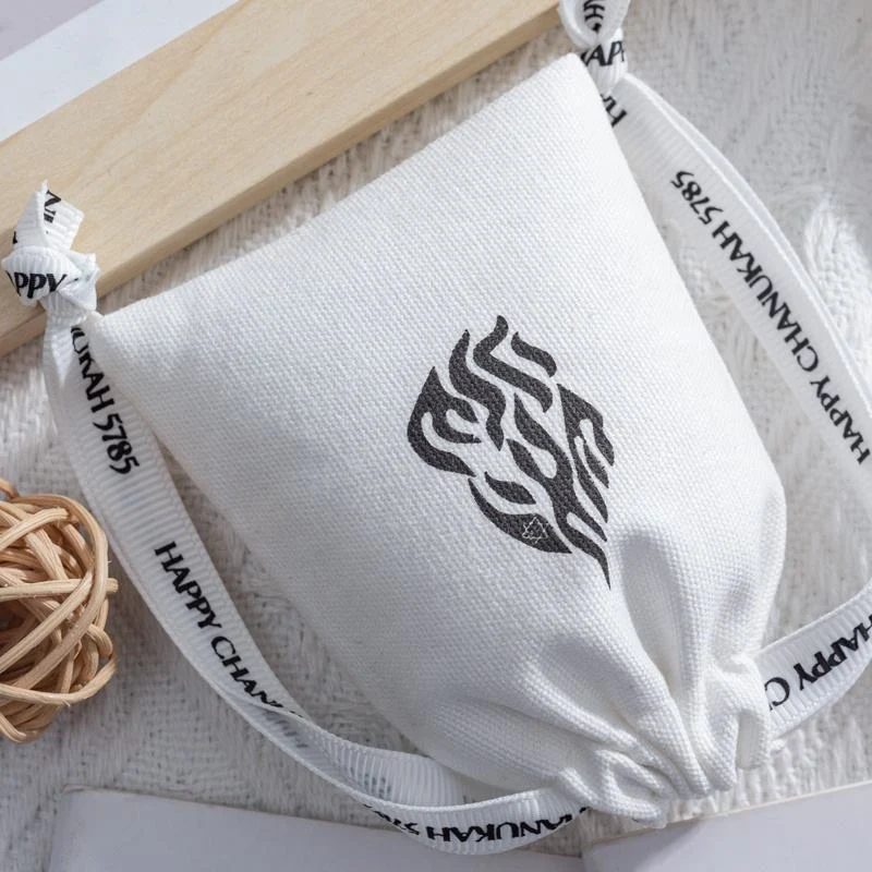 Textured Fabric Drawstring Pouch — image 4