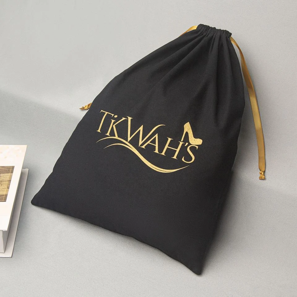 Black Velvet Drawstring Pouch — image 4