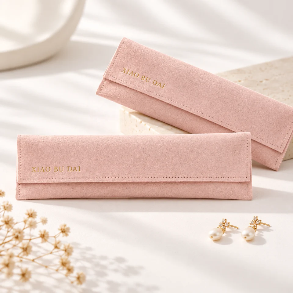 Cream Microfiber Envelope Pouch — image 4