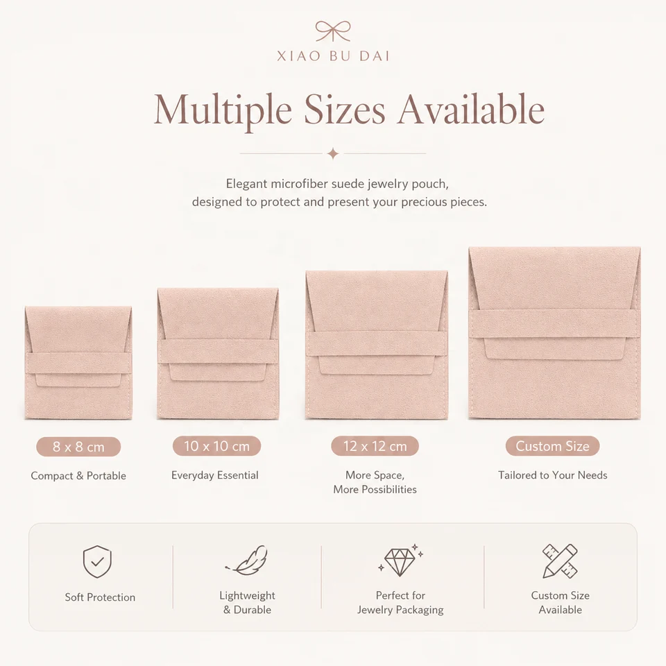 Pink Microfiber Envelope Pouch — image 3