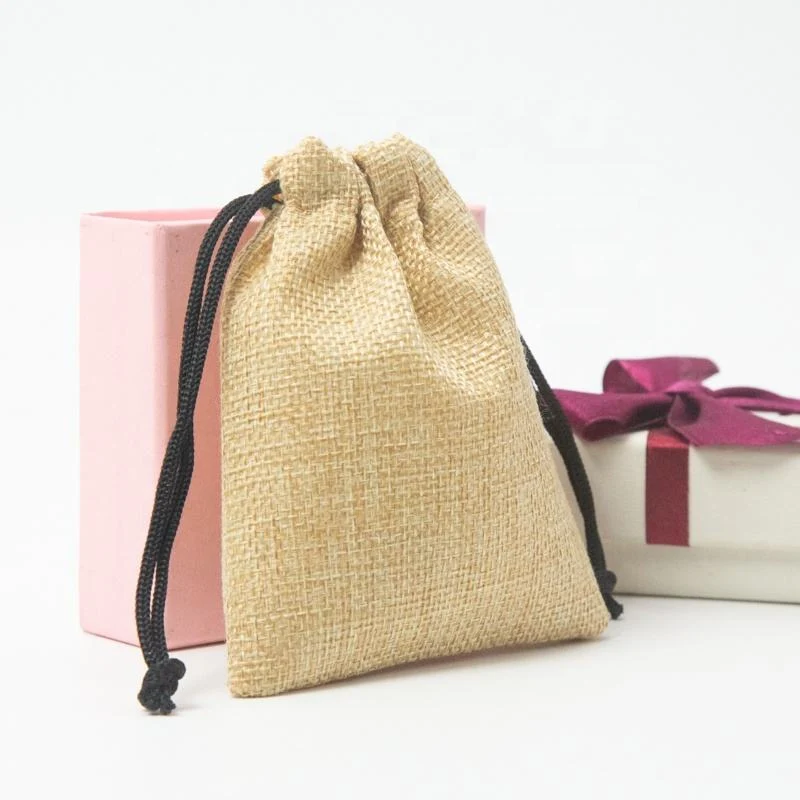 Textured Fabric Drawstring Pouch — image 2
