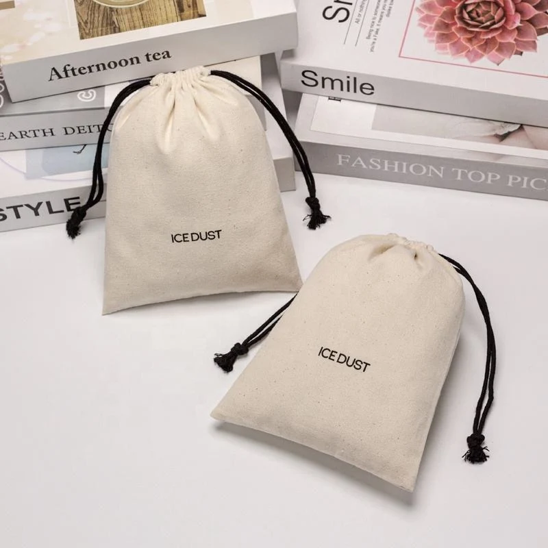Textured Fabric Drawstring Pouch — image 4
