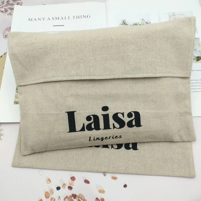 Textured Fabric Envelope Pouch — image 5