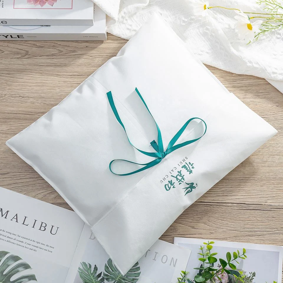 Beige Fabric Envelope Pouch — image 2