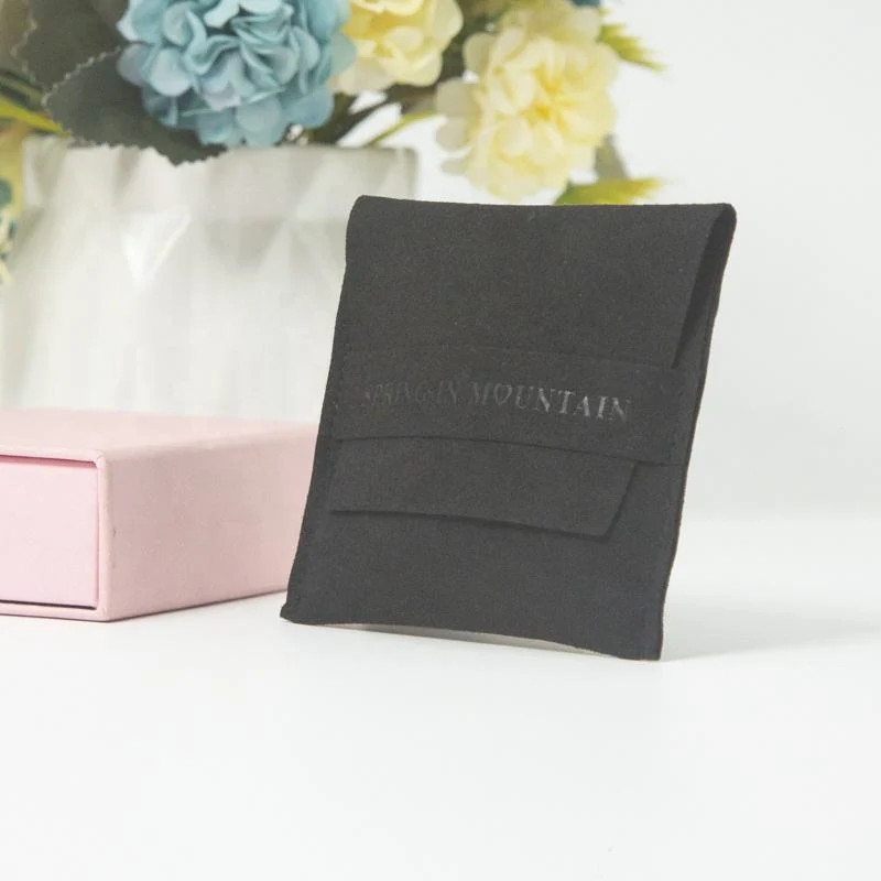Black Microfiber Envelope Pouch — image 2