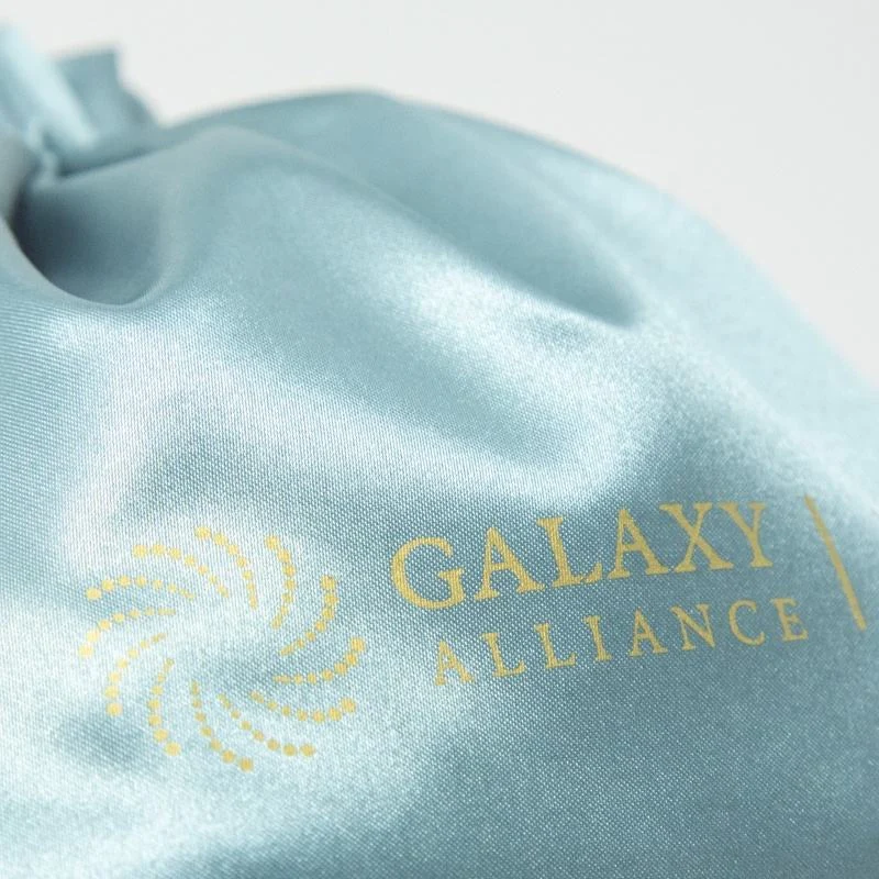 Black Satin Drawstring Pouch — image 5
