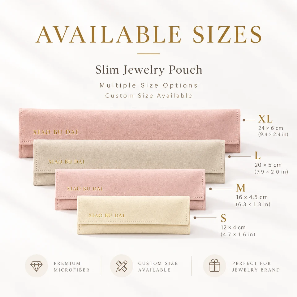 Cream Microfiber Envelope Pouch — image 3