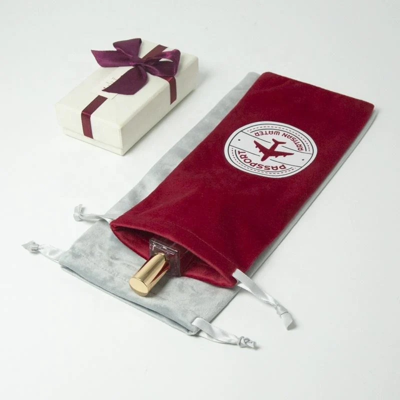 Red Velvet Drawstring Pouch — image 4